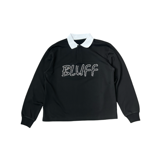 Rhinestone Rugby Polo