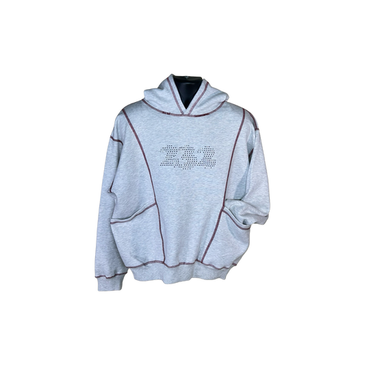 Rhinestone Reverse Stitched Hoodies