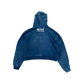 Upline Acid Wash Cropped Zip Hoodie